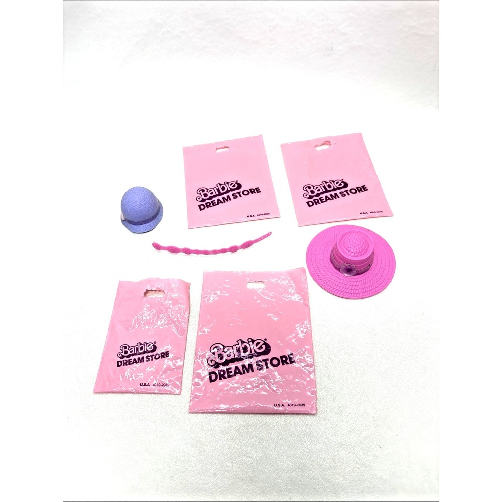 Mattel‎ 1982 Barbie DREAM STORE Accessories Lot Hats Bags Belt 80s Vintage